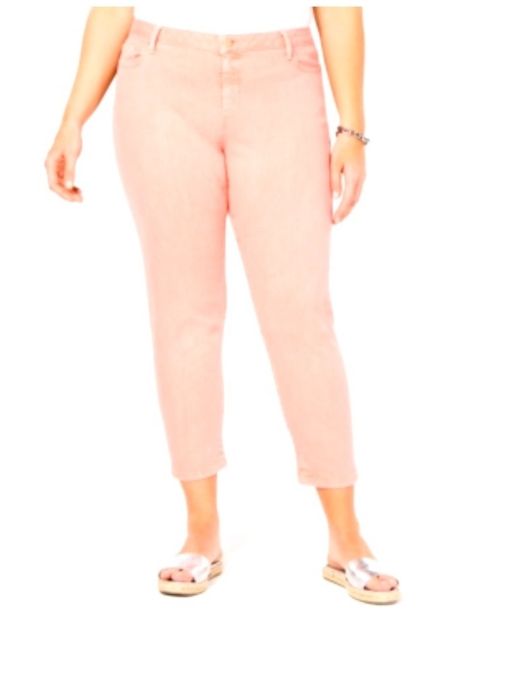 Michael Kors dusty coral Cropped Stretch Jeans size 8 NWT